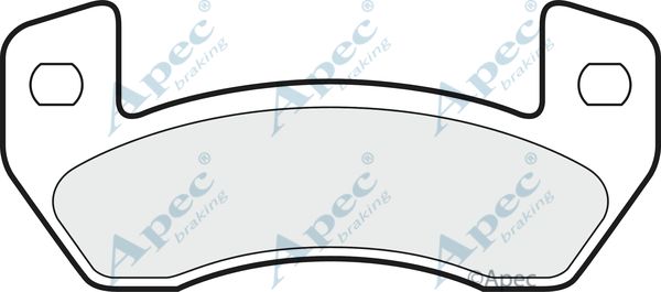 APEC BRAKING Piduriklotsi komplekt,ketaspidur PAD1497